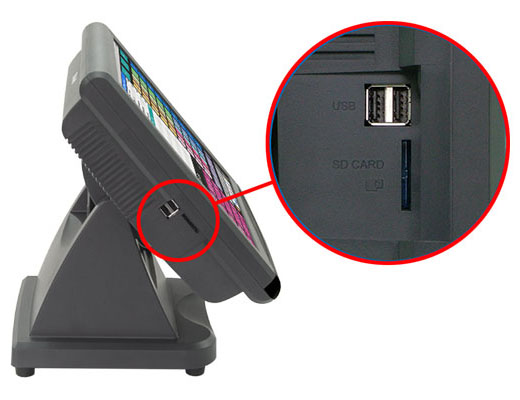 Easy access to USB / SD card slot
